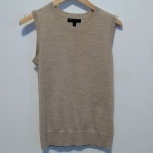 Banana Republic beige Merino wool shell